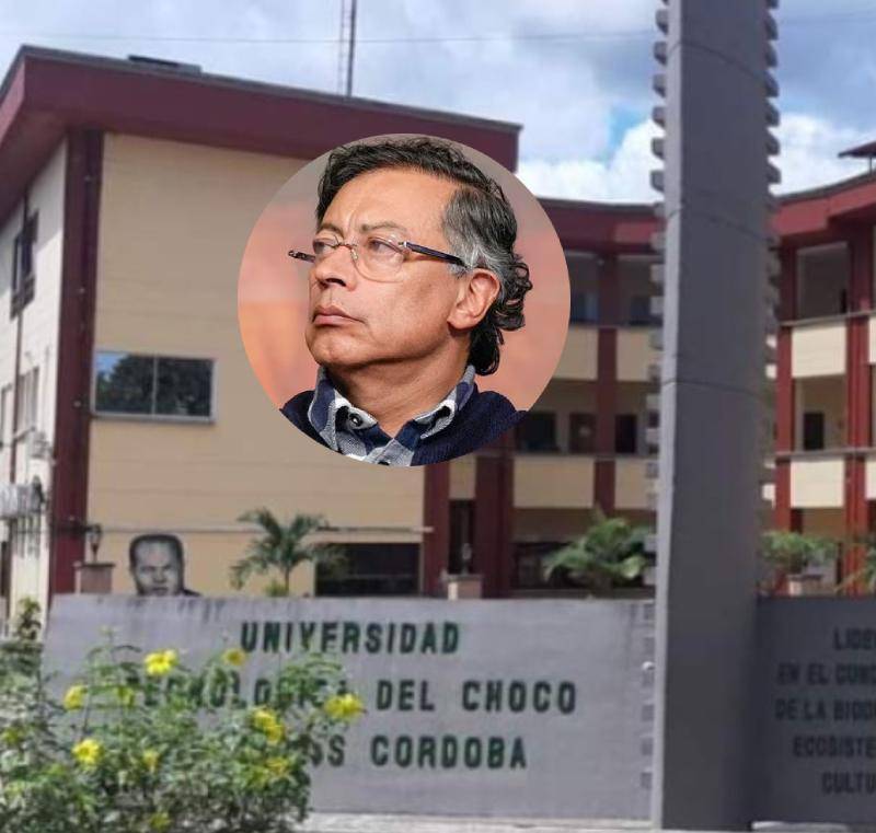 Sede de la Universidad Tecnológica del Chocó, intervenida por el presidente Gustavo Petro. Foto: U. del Chocó
