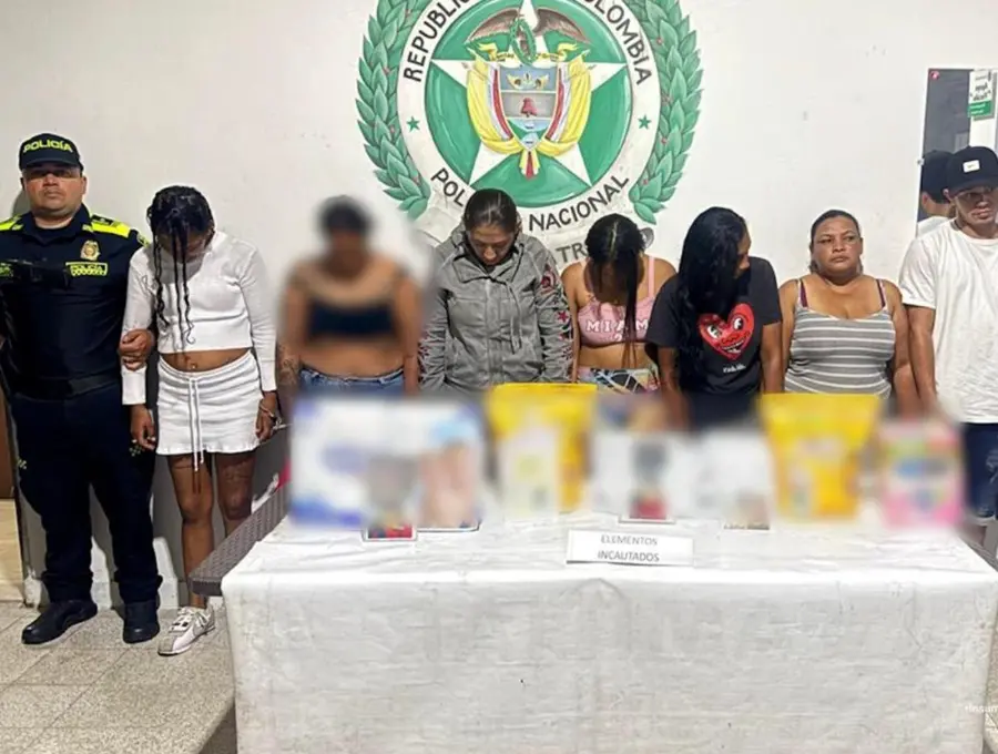 La justicia colombiana condenó a seis venezolanos y una colombiana por usar a niños embera para mendigar en Medellín. Foto: cortesía Fiscalía General de la Nación.