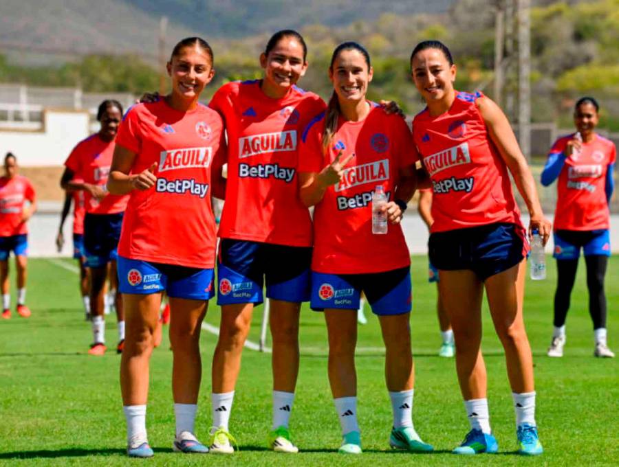 Daniela Garavito, Mariana Muñoz, Daniela Montoya y Sofía Martínez, está última fue convocada en lugar de Ilana Izquierdo quien se lesionó. FOTO FCF