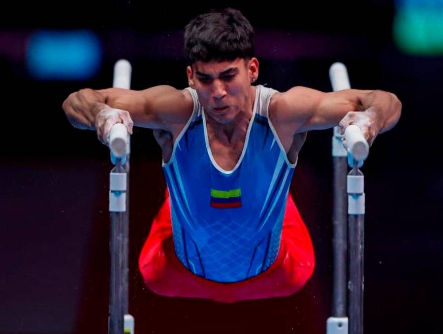 El colombiano Camilo Vera fue la gran figura nacional en el Panamericano de Gimnasia disputado en Río de Janeiro, Brasil, al ganar dos medallas de oro. FOTO GETTY 