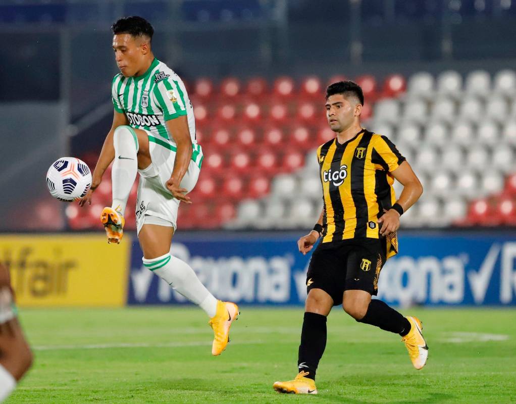 Atlético Nacional se impuso de visita y se trae buena ventaja para el partido de vuelta de la fase 2 de la Copa Libertadores. Foto: EFE