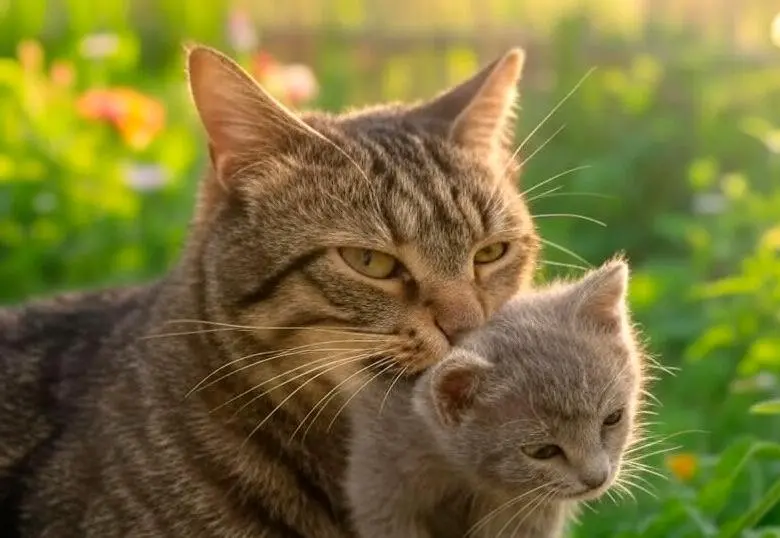 El emotivo momento en el que las gatas presentan sus crías a los cuidadores