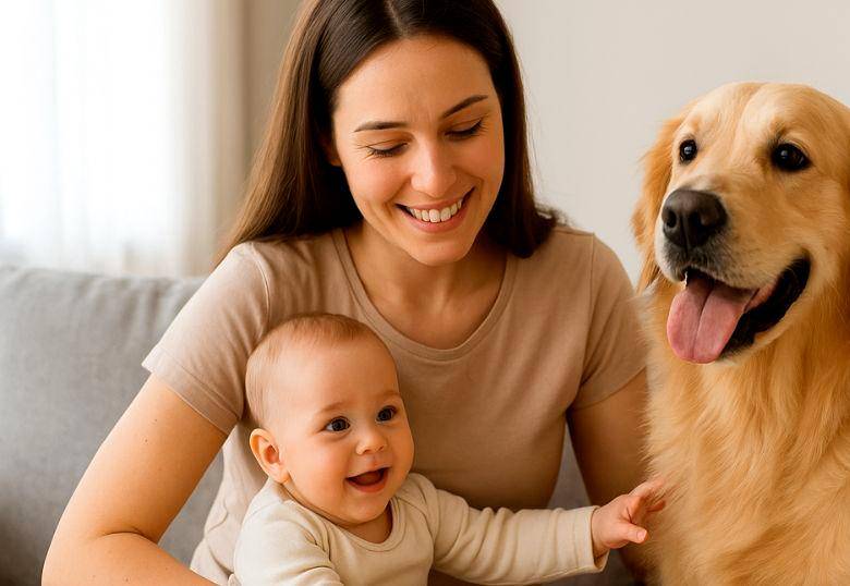 Bebés y mascotas: beneficios y recomendaciones