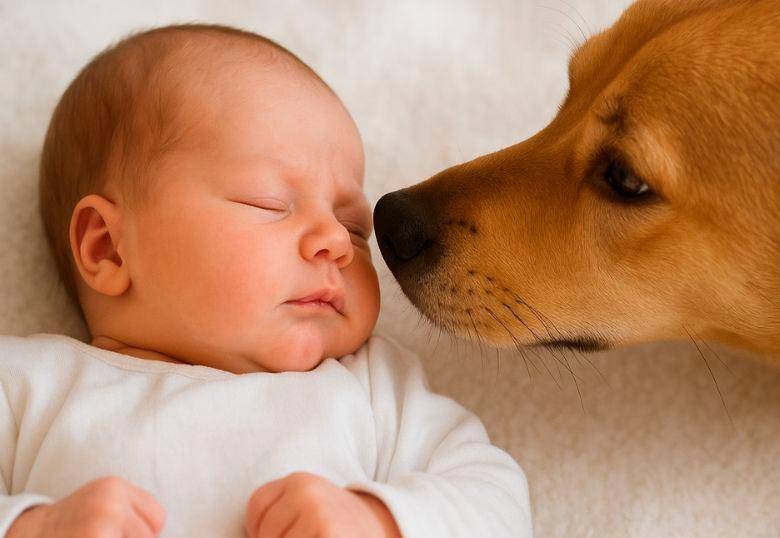 Cómo presentar tu recién nacido a tu mascota