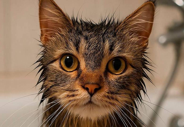 ¿Por qué los gatos odian el agua?