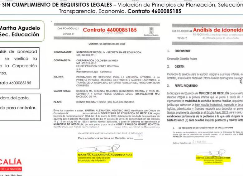 La secretaria Agudelo firmó la idoneidad que verificó la experiencia de Colombia Avanza. Foto: Cortesía 