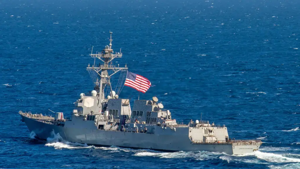 Barco militar estadounidense. Foto: AFP.