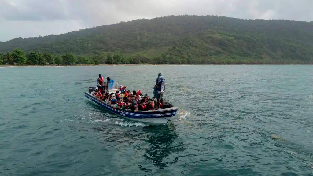 En los últimos meses se han incrementados los viajes por tierra de colombianos y venezolanos que abandonan los Estados Unidos a como dé lugar. Foto. Afp