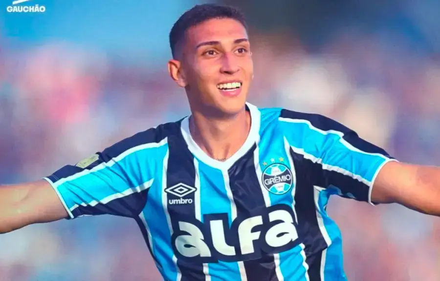 Miguel Monsalve, delantero colombiano, quien milita en el Gremio de Brasil. FOTO: GETTY