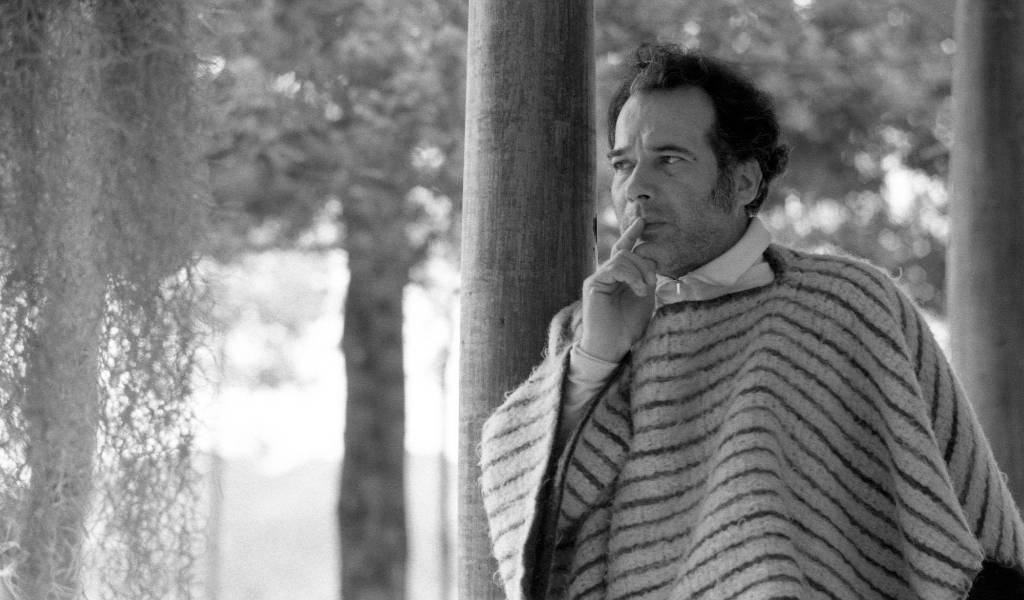 Una foto de Manuel Mejía Vallejo tomada por su amigo Guillermo Angulo.