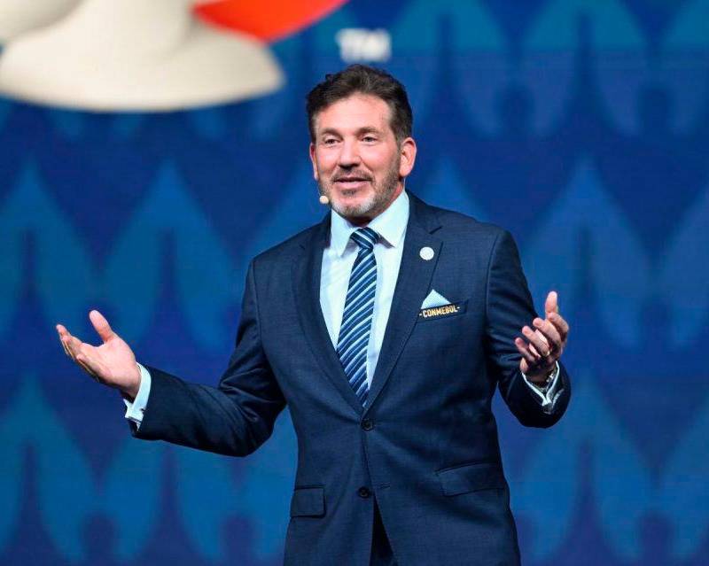 Alejandro Domínguez es presidente de la Conmebol desde 2016. FOTO: CONMEBOL