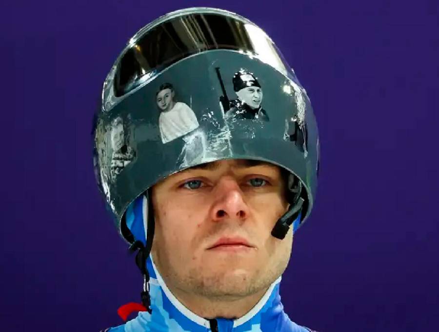 Vladislav Heraskevich, abanderado de Ucrania en los Olímpicos de Invierno-2026. FOTO: GETTY