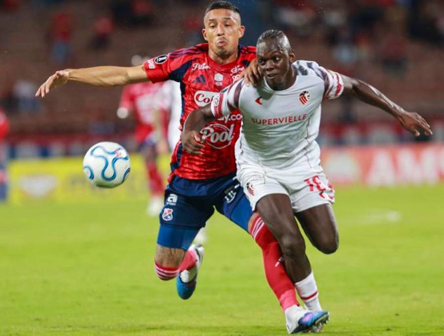 En la última fecha el DIM visita a Estudiantes de Plata, que cuenta en sus filas con Edwuin Cetré y requiere un empate o una victoria para clasificar a los octavos de Copa Libertadores. FOTO MANUEL SALDARRIAGA 