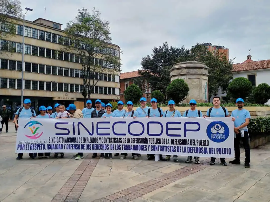 Defensores públicos realizaron un cese de actividades en protesta por retrasos en el pago de honorarios. FOTO: SINECODEP (Referencia, tomada de redes sociales del sindicato).