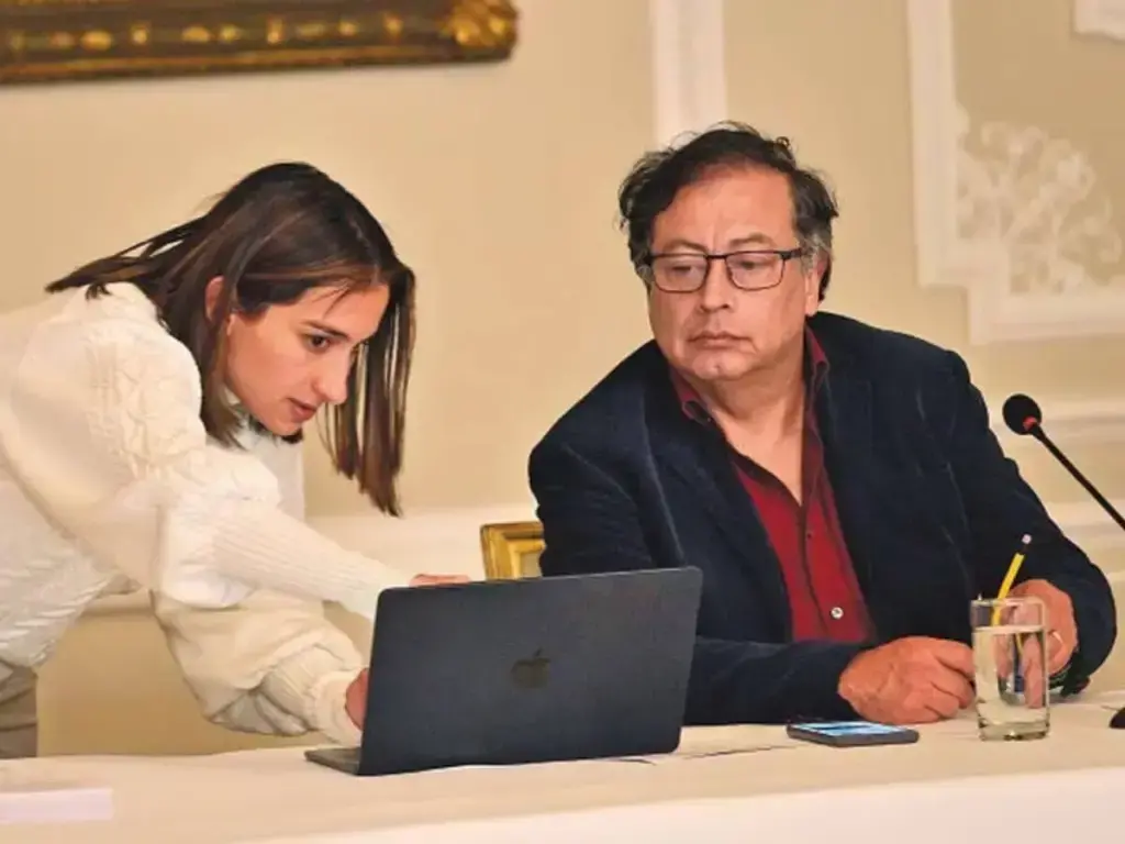 Laura Sarabia y Gustavo Petro han trabajado juntos desde 2022.<b> Foto:</b> Presidencia.