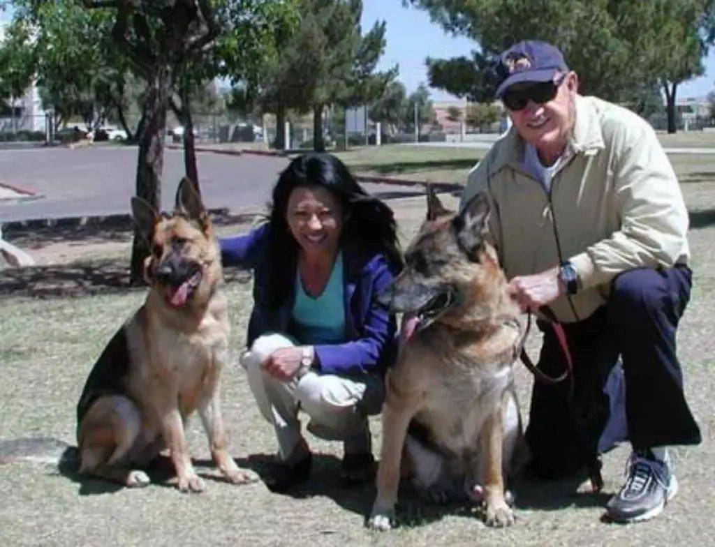 Dos de los perros de Gene Hackman y Betsy Arakawa adoptados en la década de los 90. FOTO: Redes sociales