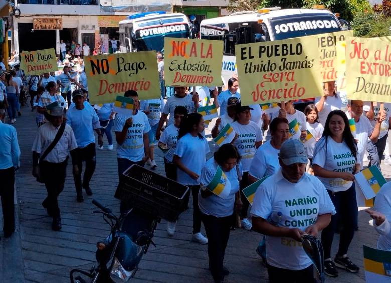 Los habitantes están cansados de las extorsiones y las amenazas de los grupos armados ilegales. FOTO Cortesía
