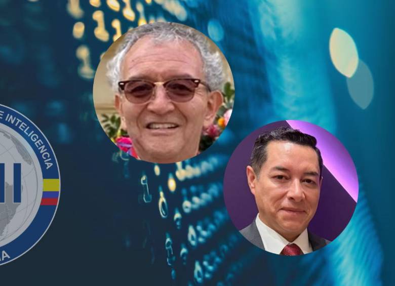 Jorge Lemus, exdirector de la DNI, y el periodista Enrique Tapias. Fotos: cortesía