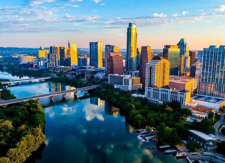 El paisaje urbano de Austin, en Texas, una ciudad con muchas actividades para el turismo. Foto: Shutterstock