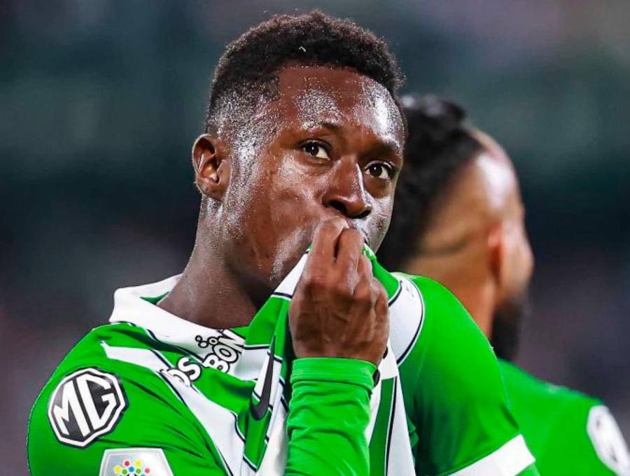 El delantero Marlos Moreno vive una nueva etapa de gloria con Atlético Nacional, el jugador además de marcar goles, tiene uno de los rendimientos más destacados del equipo. FOTO MANUEL SALDARRIAGA 