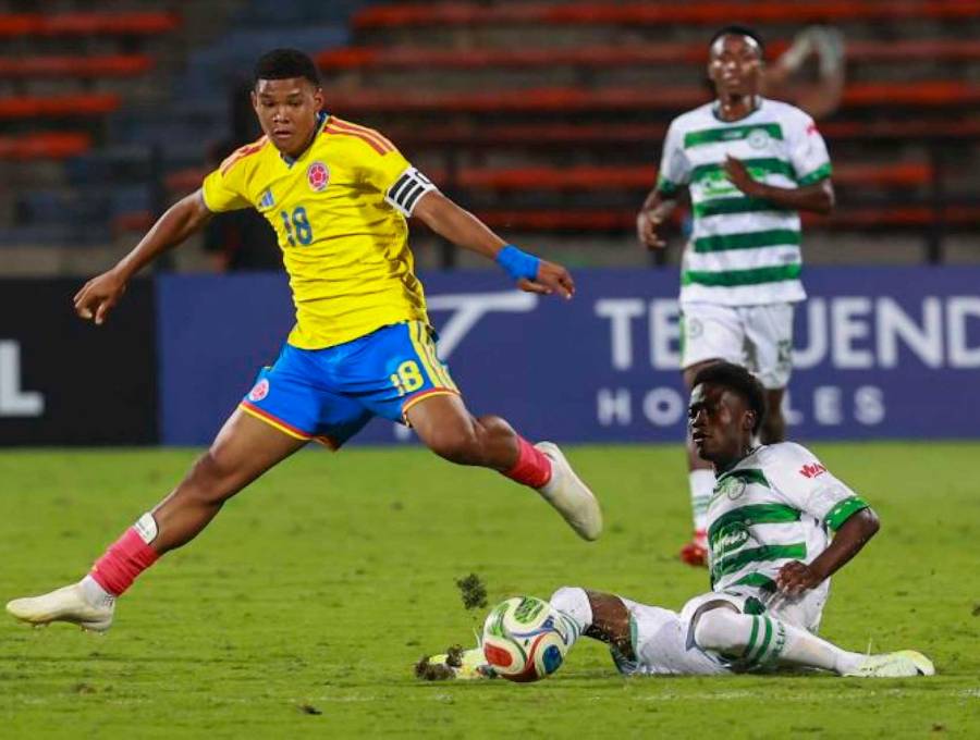 La Selección Colombia Sub 17 que dirige Fredy Hurtado sigue firme en la Copa Imposible y este jueves disputará el duelo de cuartos de final del torneo. FOTO MANUEL SALDARRIAGA 