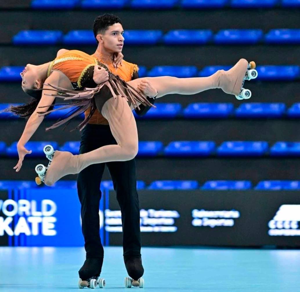Jacobo Viera e Isabela Amaya en acción en la Serie Internacional disputada en Buenos Aires, Argentina. FOTO CORTESÍA 
