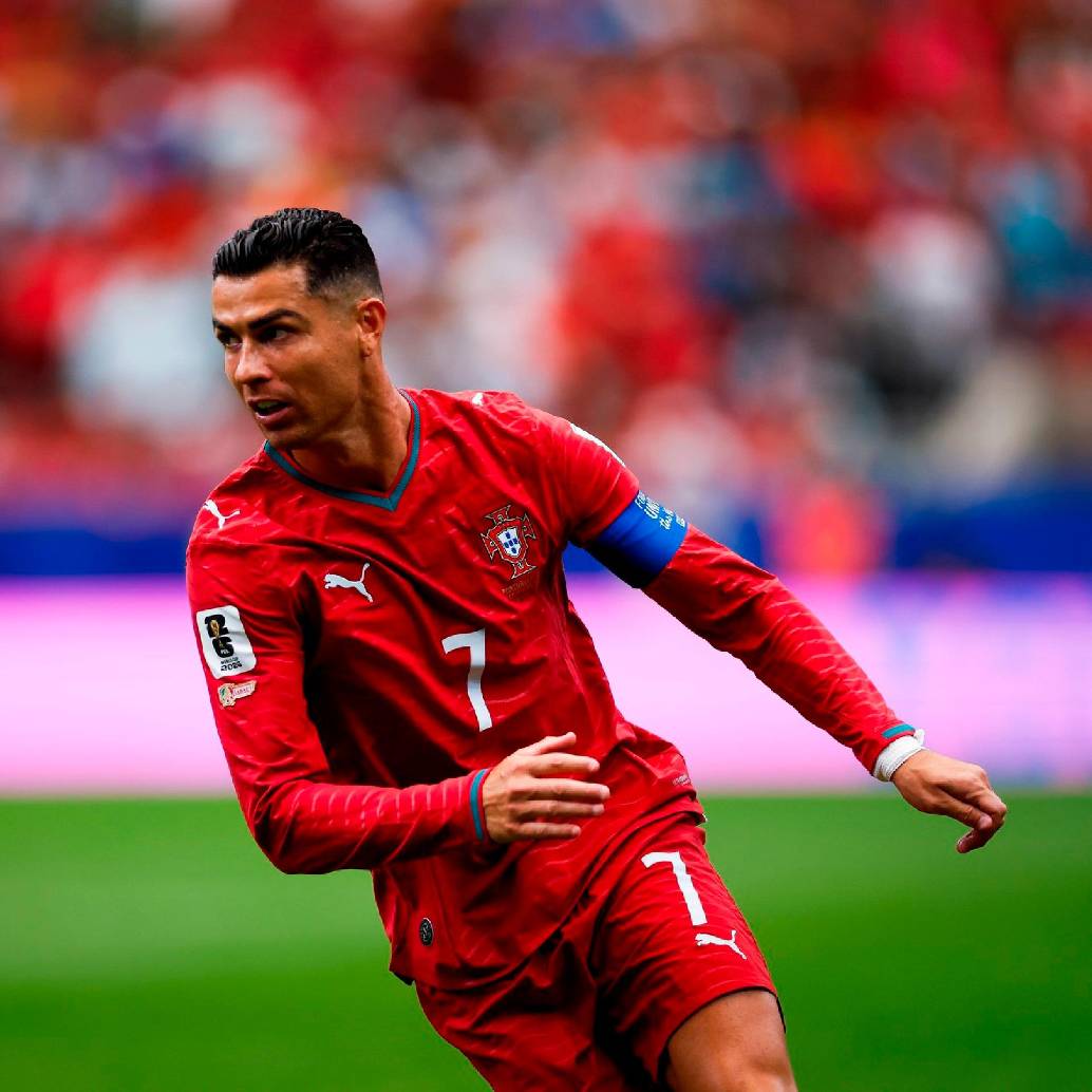 Cristiano Ronaldo, único jugador en anotar gol en seis mundiales. FOTO: @Cristiano