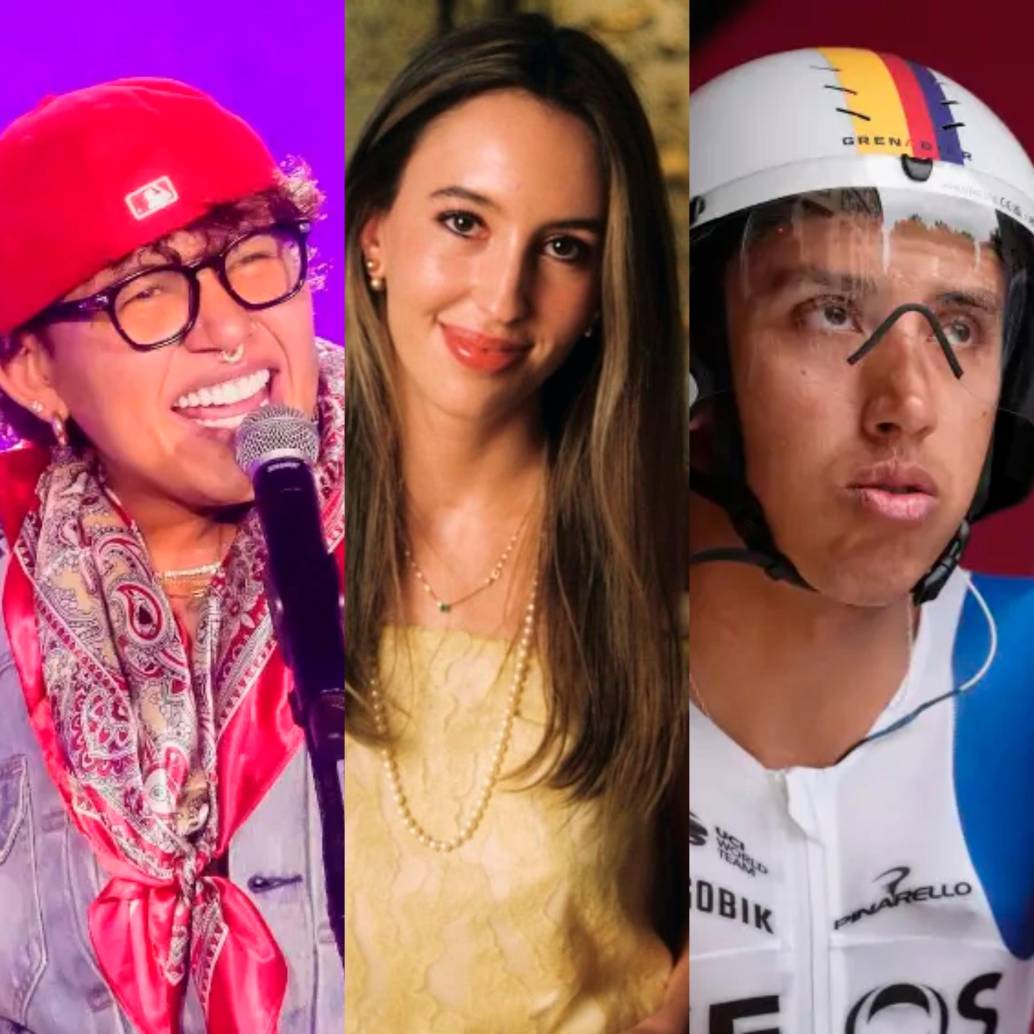  El cantante Beéle; Isabella Espinosa, CEO y fundadora de Baobab; y el ciclista Egan Bernal. 