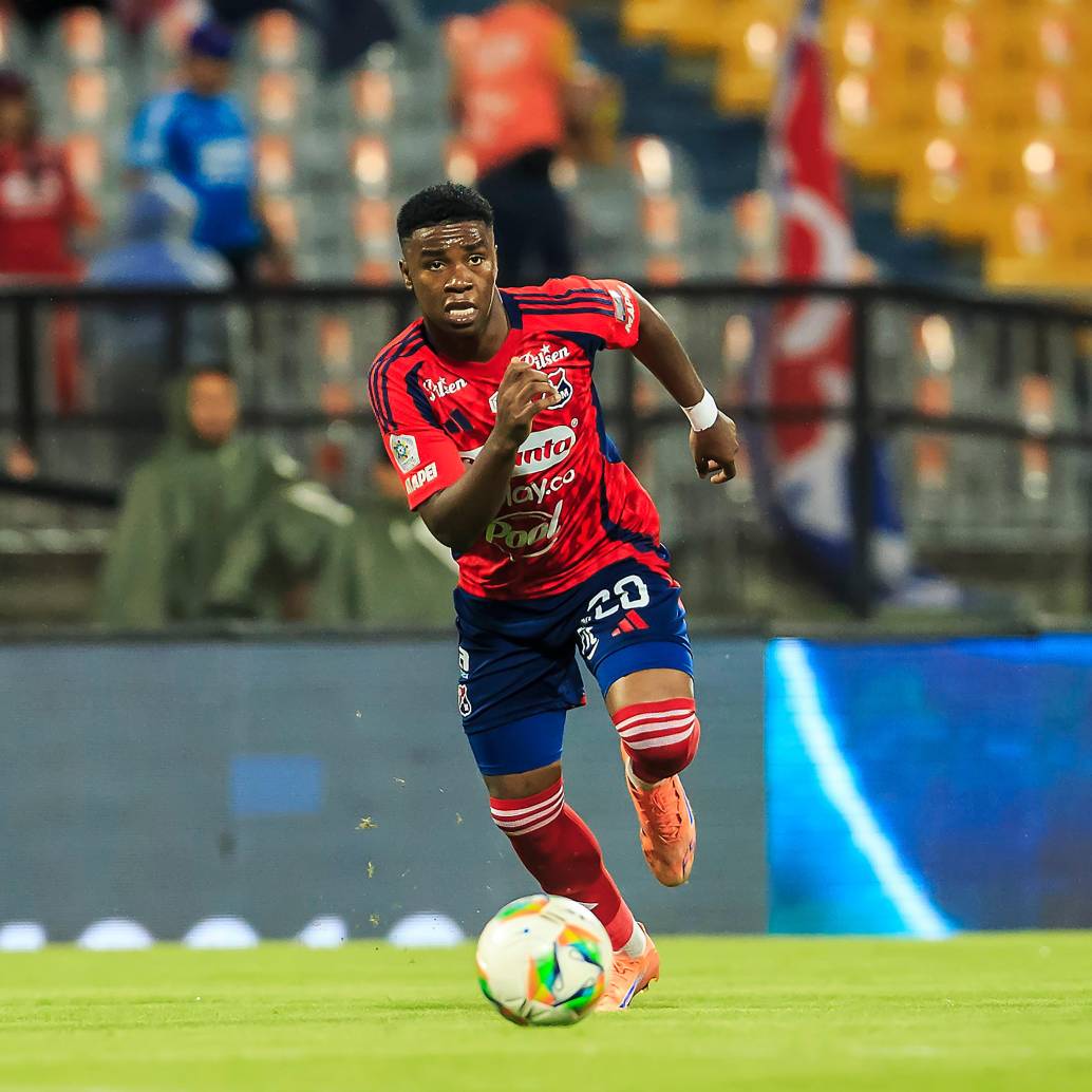 El futbolista Jhon Edwin Montaño es el goleador del Medellín en el segundo semestre del 2026. Foto: Camilo Suárez