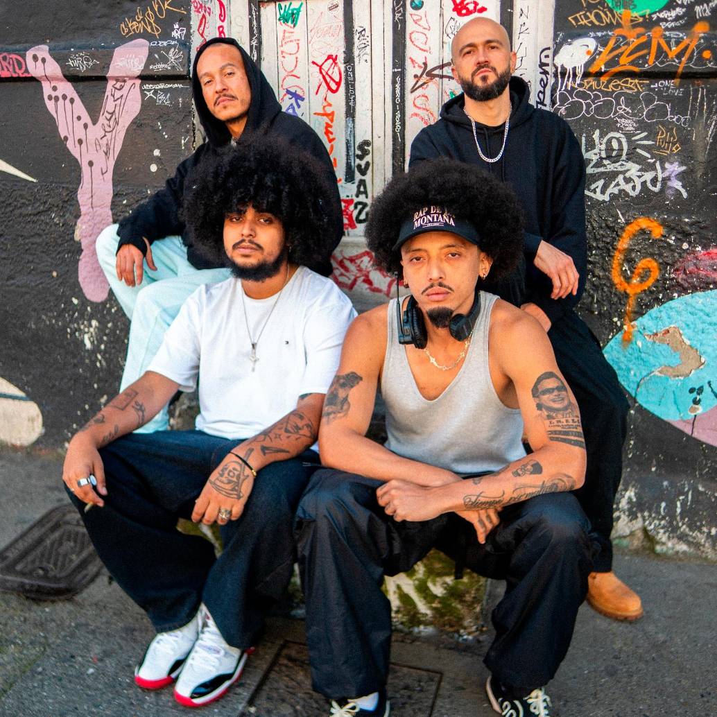 De izquierda a derecha arriba, Ily Wonder y Juan Sinatra. Abajo Oblivion’s Mighty Trash y Mañas Rufino. Foto<b> </b>Cortesía.<b> </b>