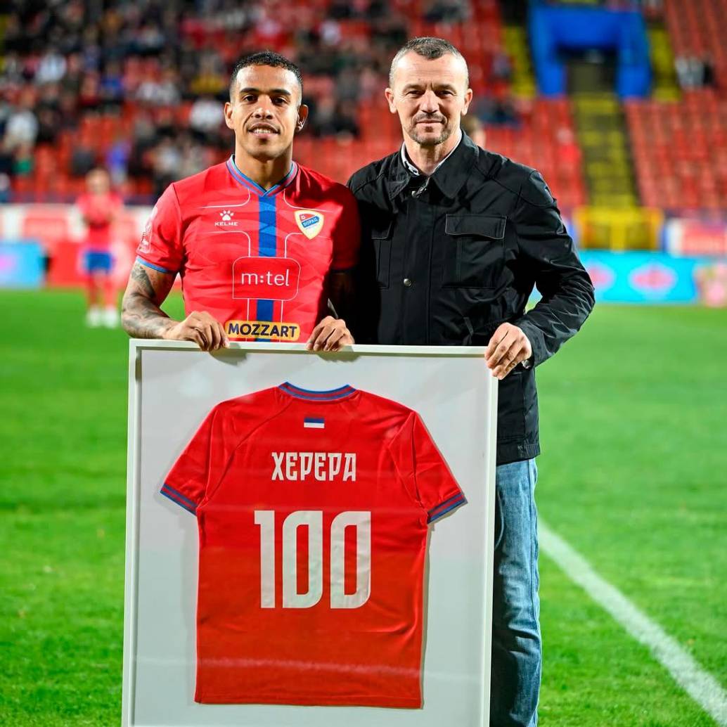 Sebastián Herrera lleva más de 100 partidos con el Borac de Bosnia. Es el capitán del equipo. FOTO: <b>INSTAGRAM SEBASTIÁN HERRERA</b>