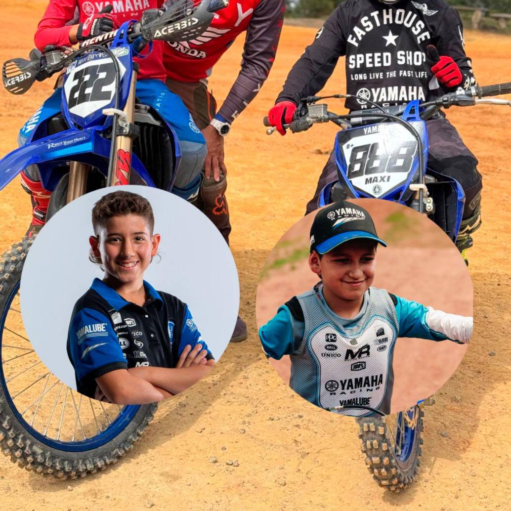 Maxi Ramírez (222) y Maxi Yepes (888) son la cuota antioqueña del Team Yamaha para el mundial en Estados Unido. FOTOS: Cortesía