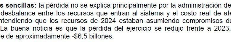 Comunicado sobre esrados financieros de Nueva EPS.