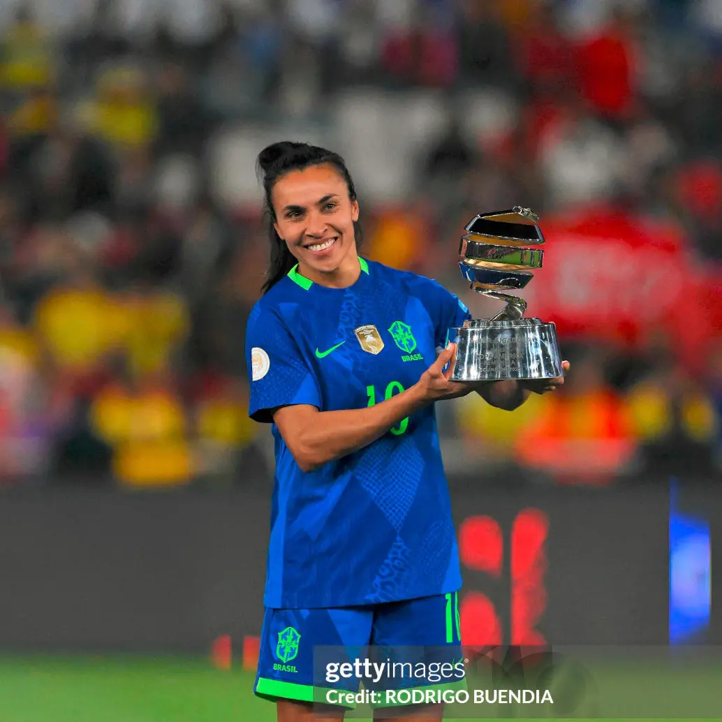 Marta fue la figura de Brasil en la final de la Copa América Femenina. FOTO GETTY