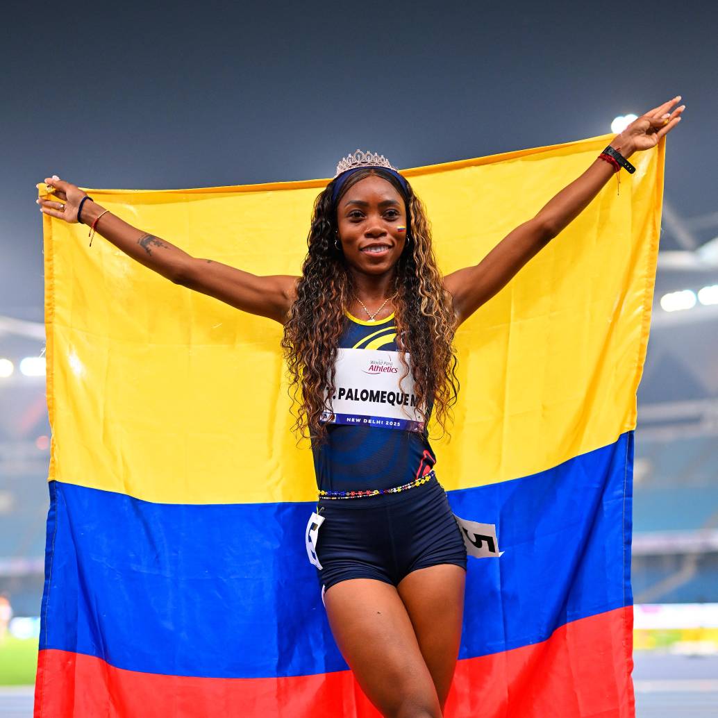 La paratleta antioqueña Karen Palomeque posee el récord mundial en las pruebas de 100, 200 y 400 metros. <span class="mln_uppercase_mln">FOTO</span> <b><span class="mln_uppercase_mln">Getty</span></b>