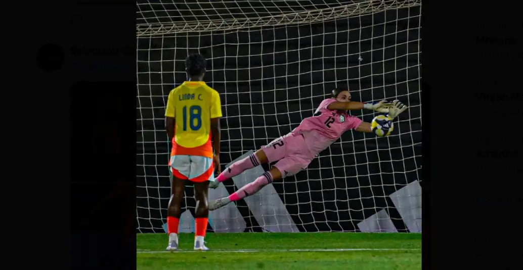 Linda Caicedo, jugadora del Real Madrid fue la que más cerca de anotar estuvo en el amistoso entre Colombia y México. FOTO CORTESÍA FCF 