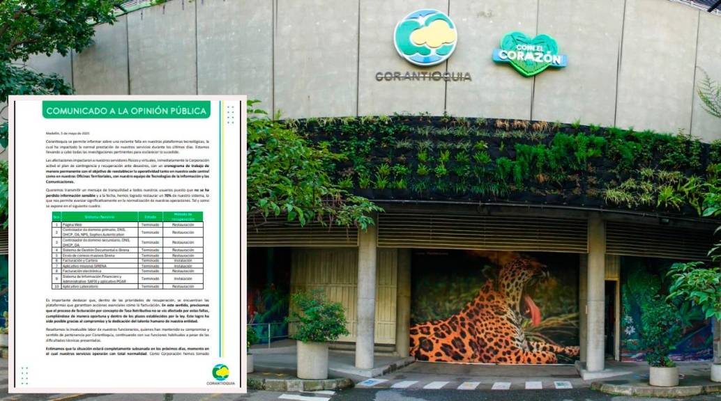 Corantioquia anunció que llevaba alrededor del 70% de los procesos restablecidos tras la falla. FOTOS Cortesía