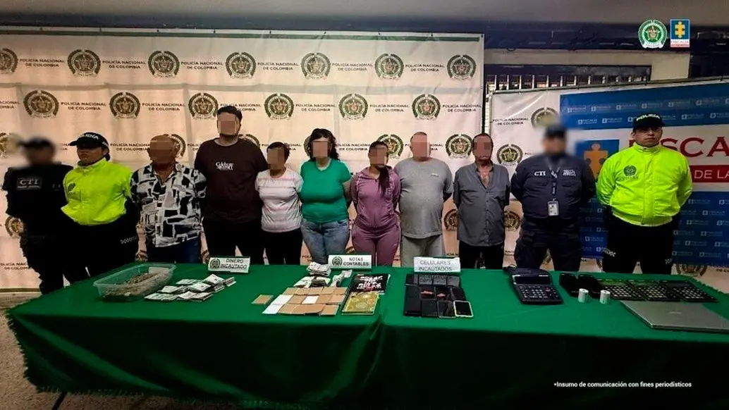 En total fueron capturadas y judicializadas siete personas como presuntas responsables de estos hechos. FOTO Cortesía Fiscalía General de la Nación