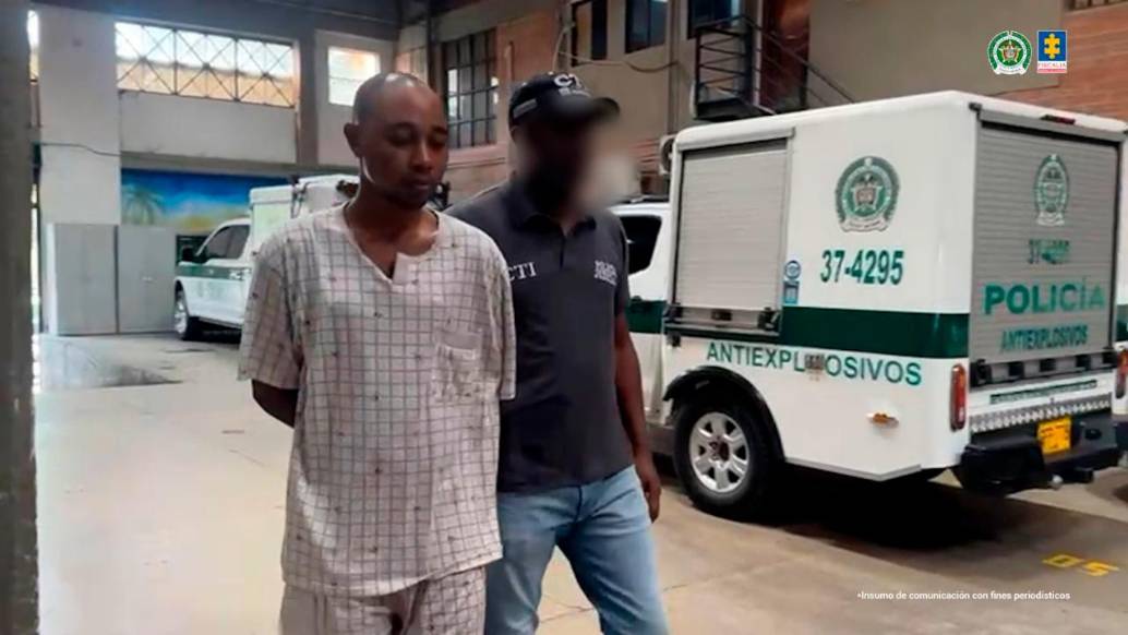 El presunto responsable de los hechos fue capturado en Medellín. FOTO Cortesía Fiscalía