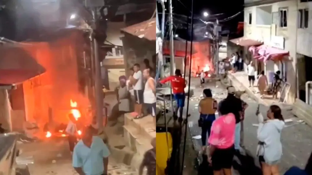 El carrobomba que dejó dos muertos y 16 heridos en el municipio de Suárez, Cauca, ocurrió en la principal calle comercial, en cercanías a una estación de Policía, aumentando la zozobra de la gente. FOTO<b><span class="mln_uppercase_mln"> tomada de video</span></b>
