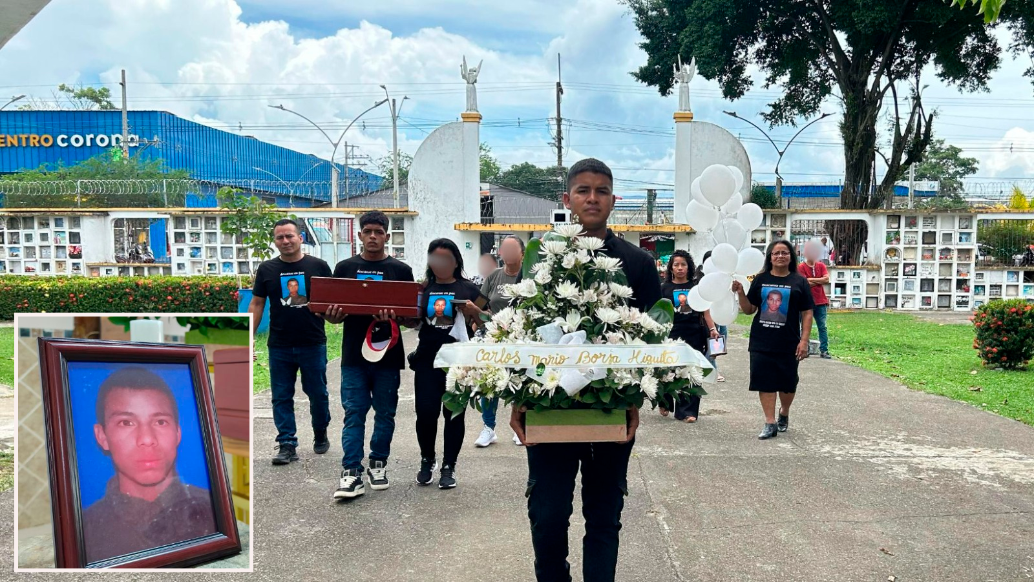 El cuerpo de Carlos Mario Borja Higuita fue inhumado hace unos días en el cementerio de Apartadó. FOTOS: Cortesía Unidad de Búsqueda