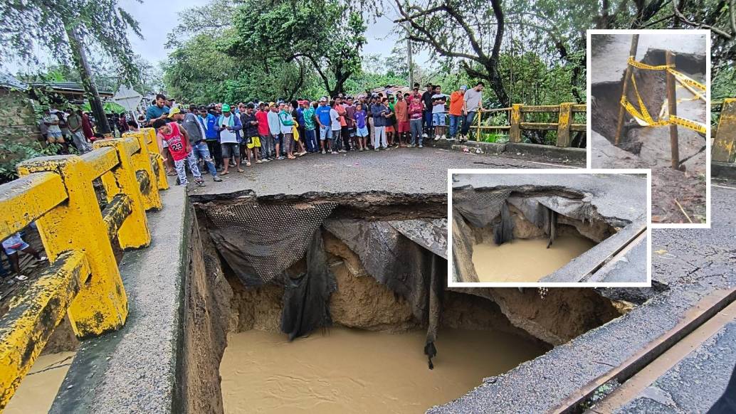 El primer colapso se registró en el puente sobre el río Mulatos, estructura clave que conecta a Urabá con Montería por una de las vías nacionales más importantes. FOTO: Cortesía
