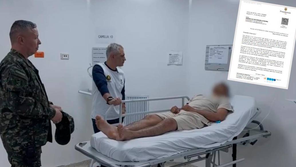 En medio de la visita a los militares heridos hace unas horas en Valdivia por ataque del ELN, el gobernador de Antioquia se refirió a la respuesta del gobierno nacional ante su solicitud de asistencia militar. FOTOS Cortesía