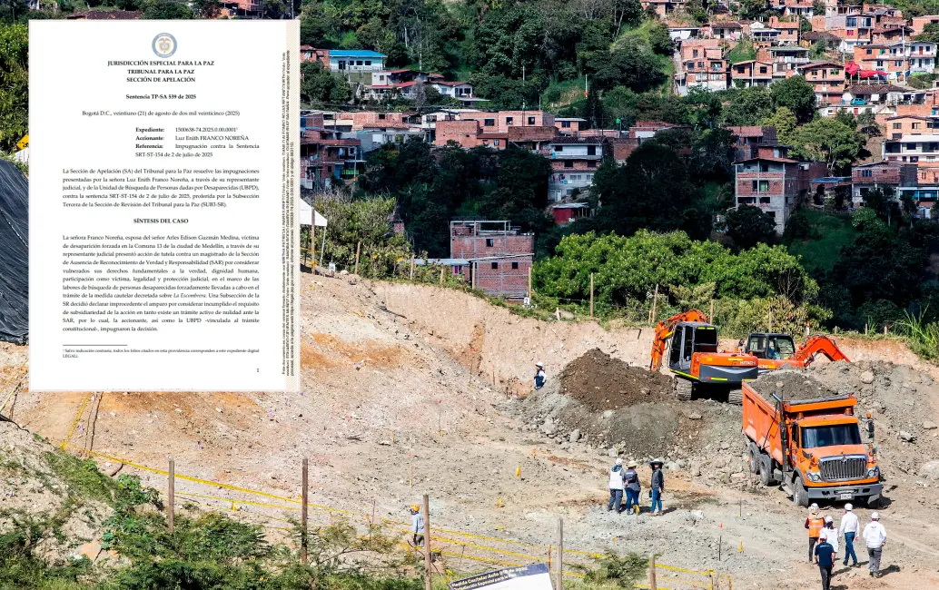 En La Escombrera se han encontrado seis estructuras óseas compatibles con seis cuerpos de víctimas de desaparición forzada. FOTO EL COLOMBIANO y Cortesía