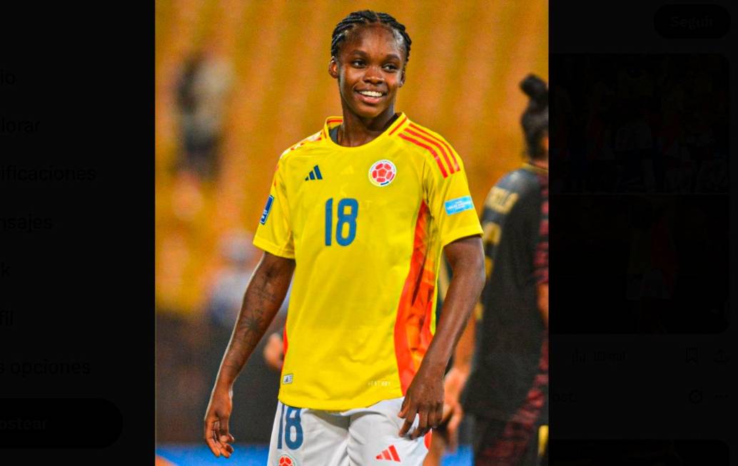 Linda Caicedo es la única jugadora colombiana nominada al once ideal del mundo según la Fifpro.FOTO CORTESÍA FCF 
