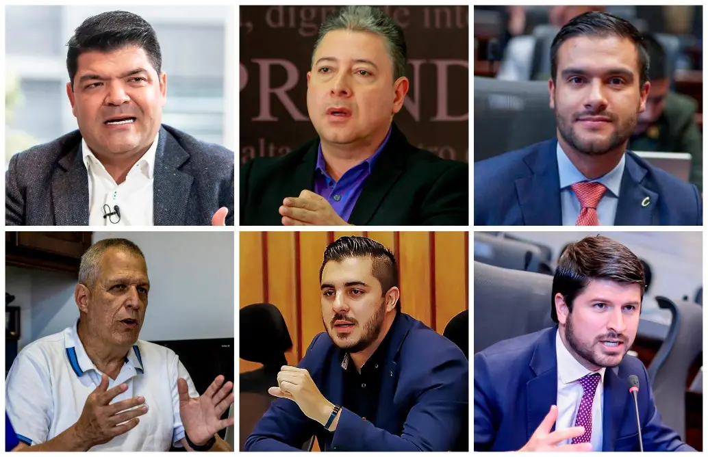De arriba a abajo (izq. a der.): Juan Diego Gómez, Nicolás Albeiro Echeverry, Andrés Felipe Jiménez, Germán Blanco, Juan Camilo Callejas y Luis Miguel López. FOTOS EL COLOMBIANO y Cortesía