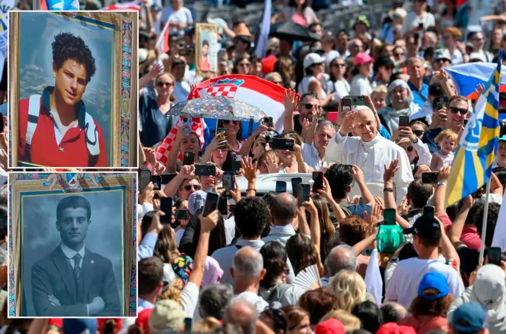 La canonización de los dos jóvenes, Carlo Acutis (arriba) y Giorgio Frassati, fue este domingo. FOTOS @Vatican Media y Vatican News