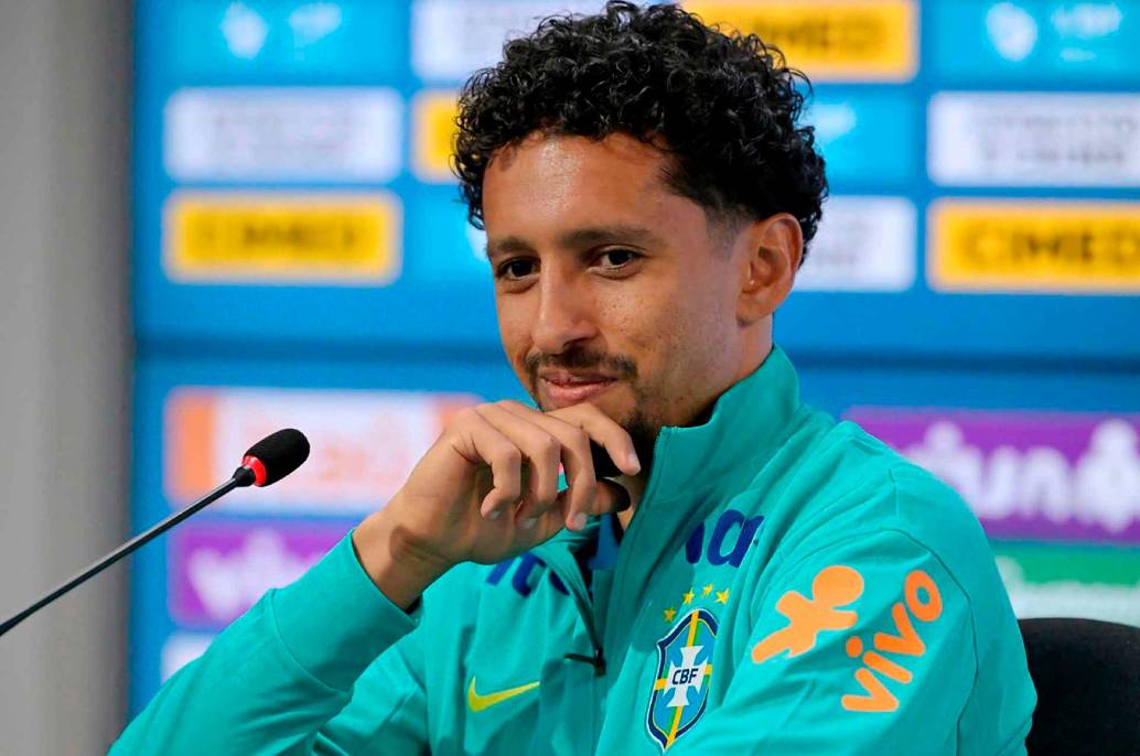 El defensa Marquinhos habló sobre la llegada de Carlo Ancelotti a la Canarinha y las expectativa por el duelo del jueves ante Ecuador. FOTO: Getty