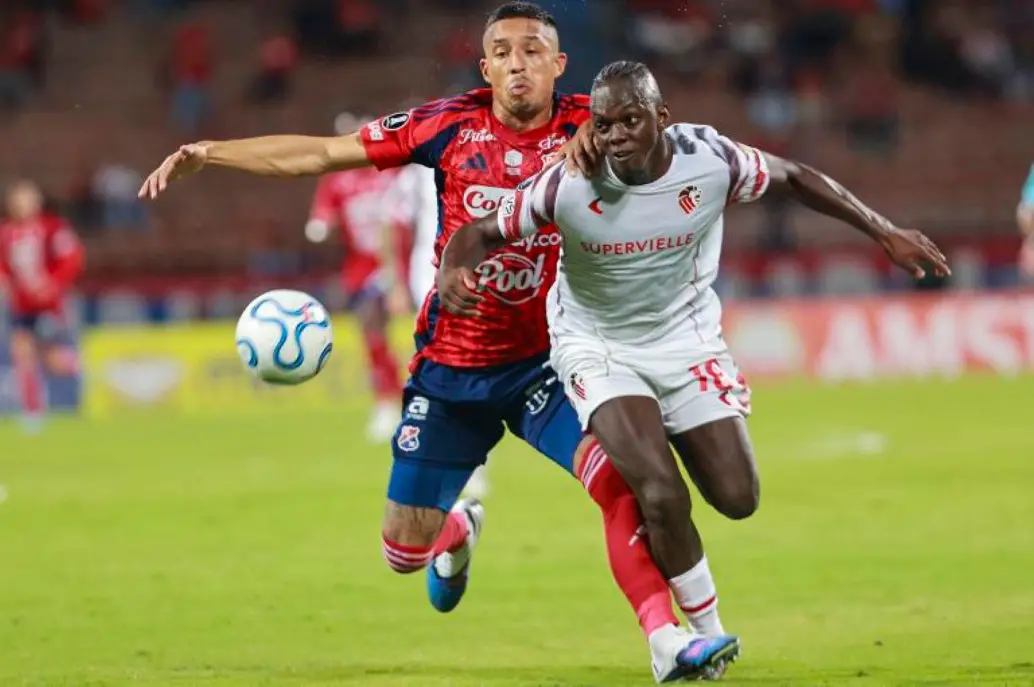 En la última fecha el DIM visita a Estudiantes de Plata, que cuenta en sus filas con Edwuin Cetré y requiere un empate o una victoria para clasificar a los octavos de Copa Libertadores. FOTO MANUEL SALDARRIAGA 