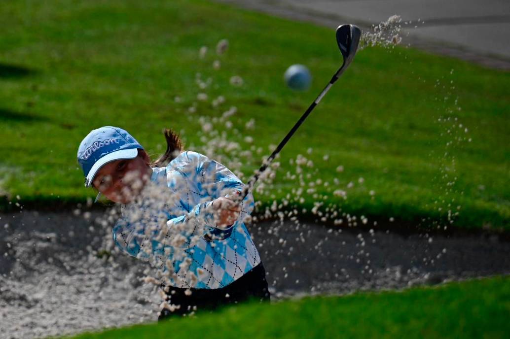 La golfista colombiana Mariajosé Robayo Tristancho durante una de las competencias en las que disputa en Estados Unidos, semanalmente juega torneos juveniles en ese país. FOTO MARIAJOSÉ ROBAYO 